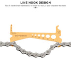 Bike Chain Wear Indicator Ruler Stainless Steel Bicycle Chain Wear Indicator Checker Cycling Chain Replacement Repair Tools