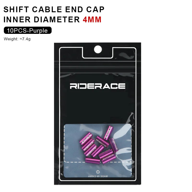 10Pcs/Lot Bicycle Derailleur Cable Housing End Cap Aluminum Alloy 4mm 5mm Bike Shift Brake Cable Ends Line Cap Wire Tube Plugs