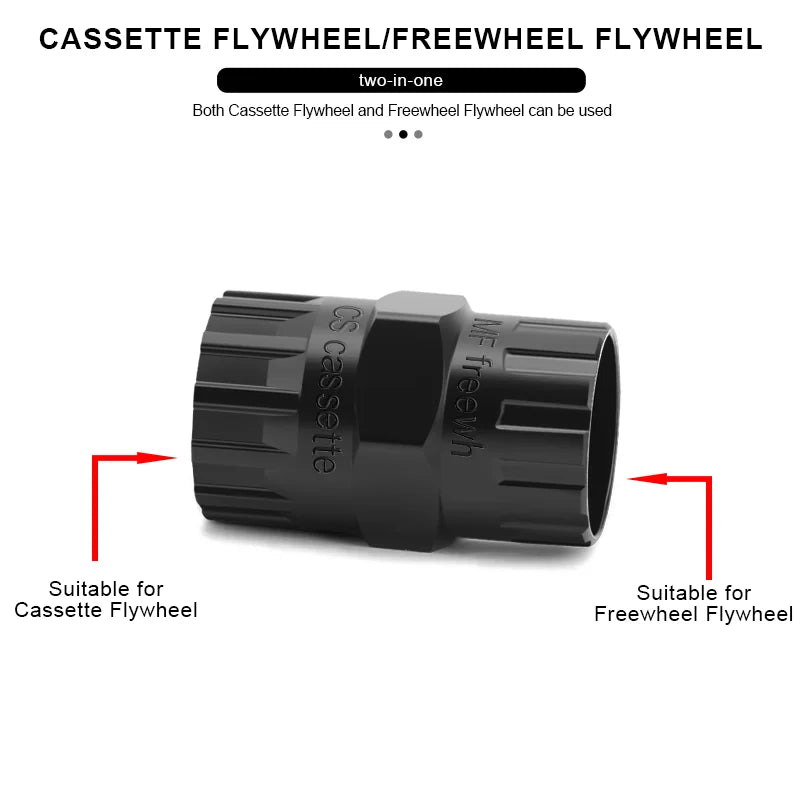 Bike Flywheel Remover Socket Tool Wear-Resistant High Strength Steel Bicycle Cassette Flywheel Lockring Remover MTB Repair Tools