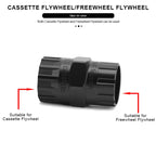 Bike Flywheel Remover Socket Tool Wear-Resistant High Strength Steel Bicycle Cassette Flywheel Lockring Remover MTB Repair Tools