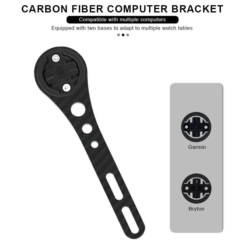 Road Bike Computer Mount Carbon Fiber Bracket Bicycle Speedometer Stopwatch Holder Light Stand For iGPSPORT Garmin Bryton GoPro