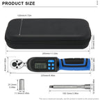 Professional Digital Torque Wrench Set 1/4" 1-20Nm Dual Direction Adjustable Portable Bike Allen Key Tool Screwdriver Hand Tools