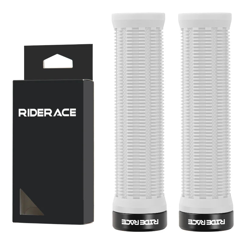 1Pair MTB Grips TPR Rubber Ergonomic Comfortable Mountain Bike Handlebar Grips Anti-Skid Shock-Absorbing Bicycle Handlebar Cover