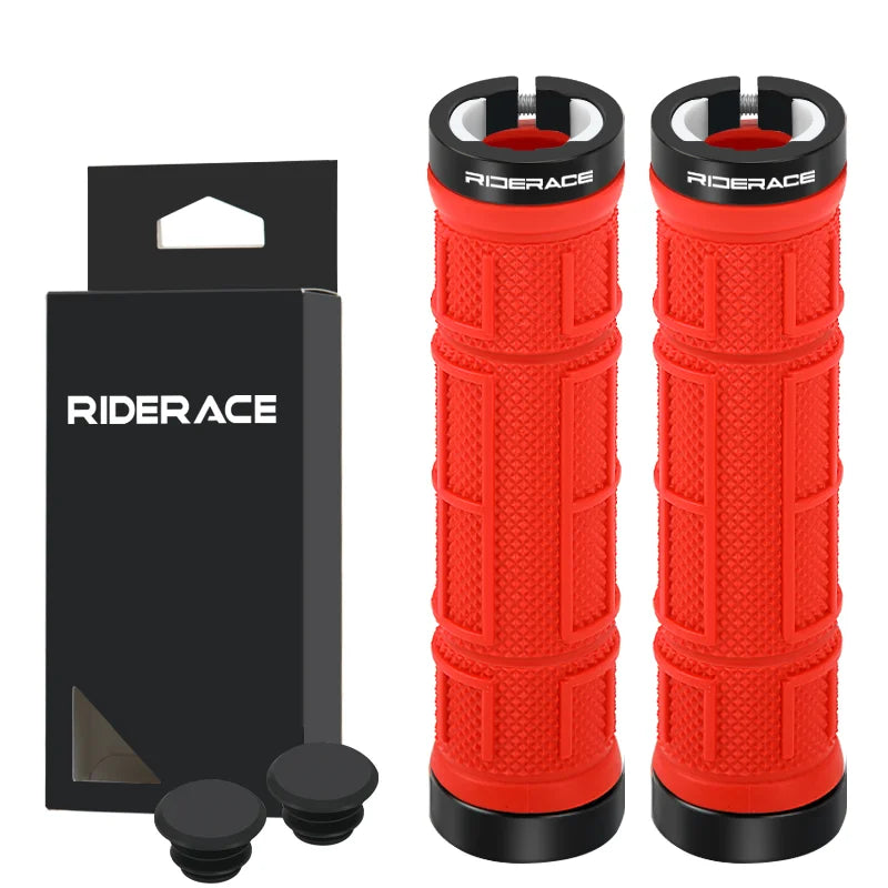 Bicycle Grips Ergonomic TPR Rubber Anti-Slip Shockproof Mountain Bike Handlebar Cover Durable Comfortable MTB Handle Cuffs