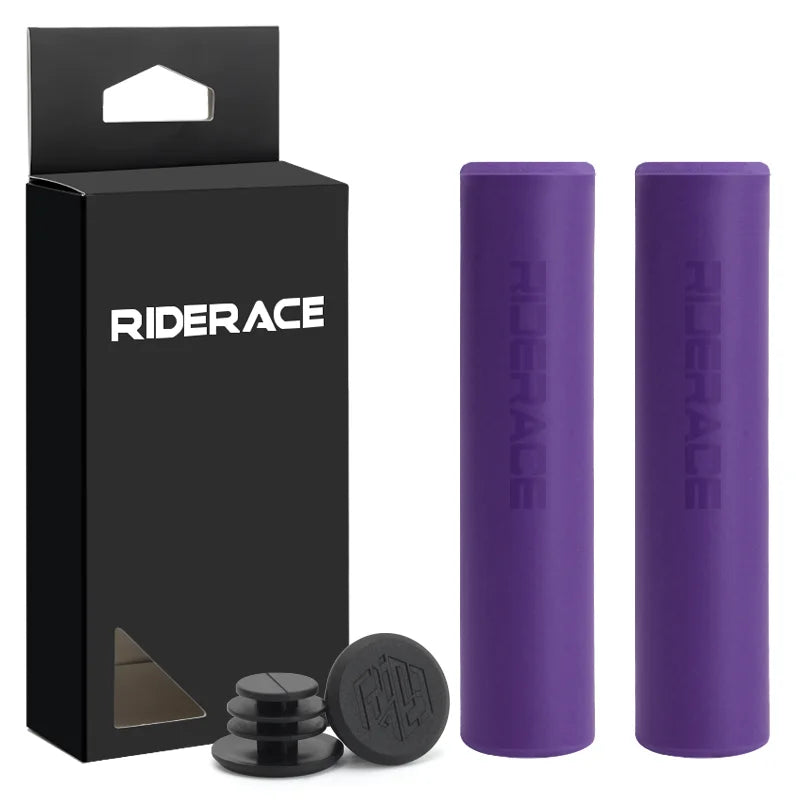 1Pair Bicycle Grips Silicone Sponge Soft Comfortable Mountain Bike Handlebar Cover Anti-Skid Shock-Absorbing MTB Accessories