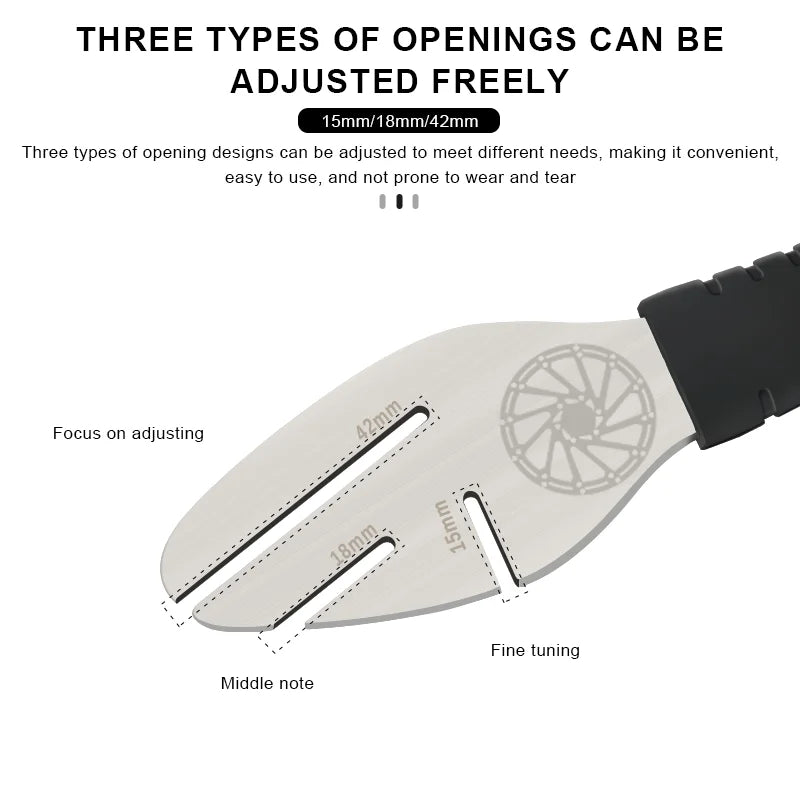 Bicycle Hydraulic Oil Disc Piston Push Bike Disc Rotor Alignment Tool Cycling Disc Brake Correction Wrench Adjustment Tool