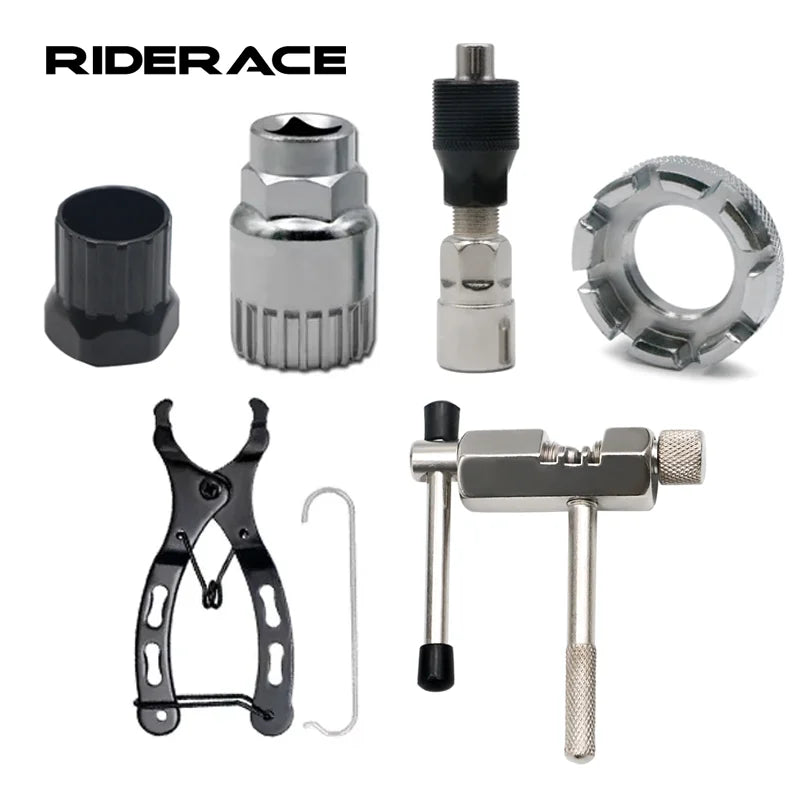 Bike Repair Tool Kits Chain Breaker Cutter Mini Chain Link Magic Buckle Pliers Crank Puller Outdoor Cycling Maintenance Tools