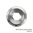 Bicycle Crank Arm Fixing Bolt Crankset Nut Aluminum Alloy MTB Bike Crank Cover Screw Cap M18 M20 Bolt For Shimano Crank Bolt Cap