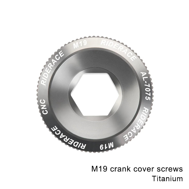 Bicycle Crank Arm Fixing Bolt Crankset Nut Aluminum Alloy MTB Bike Crank Cover Screw Cap M18 M20 Bolt For Shimano Crank Bolt Cap