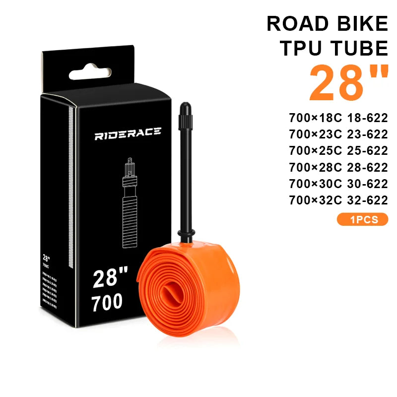 Bike Inner Tube 700Cx18 25 28 32 Ultralight TPU Material Road Bicycle Tire 65mm Length French Presta Valve Cycling Accessories