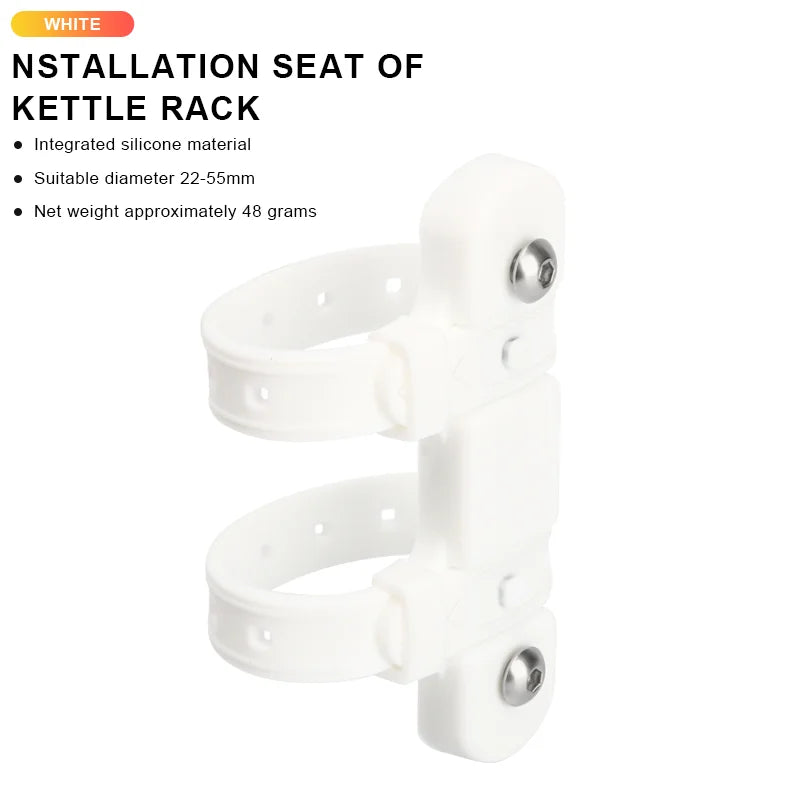 Bicycle Bottle Holder Mount Adapter Anti-Slip Adjustable Bike Water Bottle Stand Adapter Multifunctional For Seatpost Tube/Frame