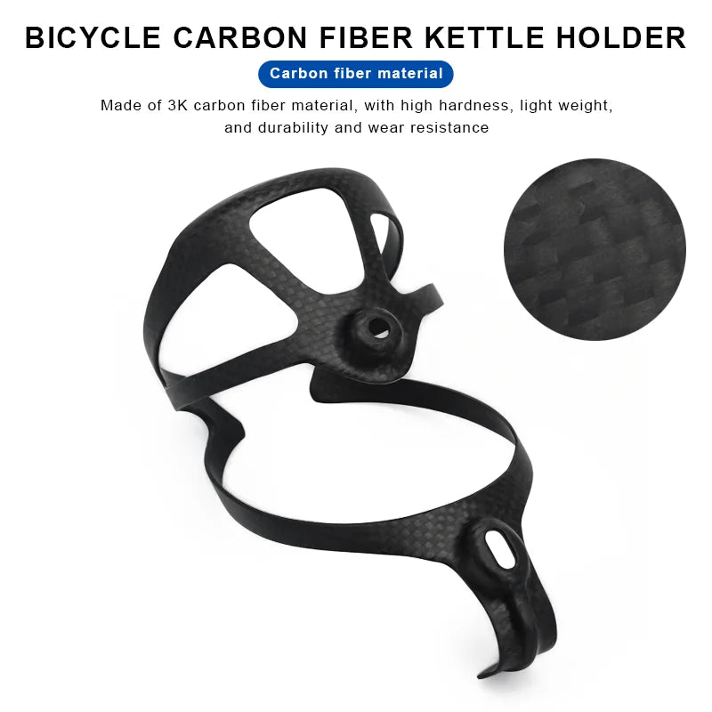 Full 3K Carbon Fiber Bike Water Bottle Holder Mountain Road Bicycle Bottle Rack Outdoor Sports Bottles Cage Holder Matte Glossy
