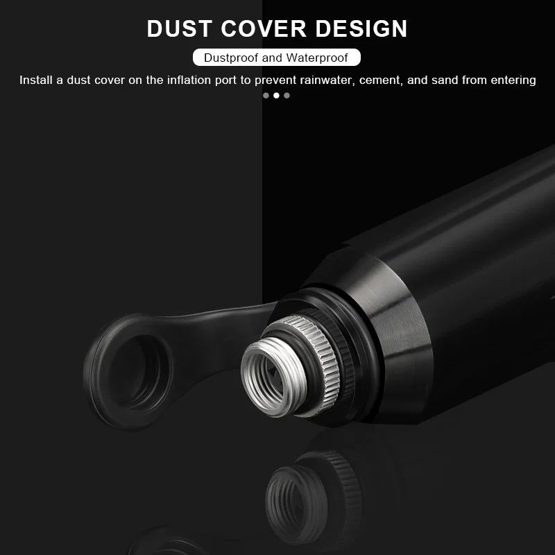 Portable Bike Pump With Hose Aluminum Alloy Bicycle Hand Air Pump Presta Schrader Valve Hand Inflator Cycling Accessories