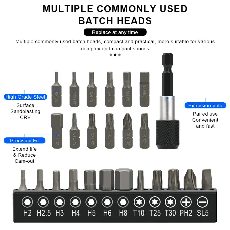 Mini Bike Ratchet Wrench 1/4 Drive Ratchet Handle Quick Release Socket Spanner Screwdriver Bit Tool Bicycle Allen Key Spanner
