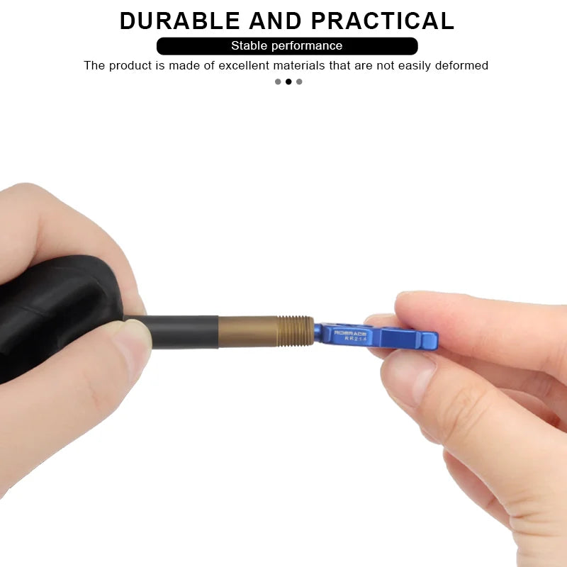 Bicycle Presta Tubeless Valve Core Kit Removable Aluminum Alloy Presta Valve Stem Caps Bike Tubeless Tire Valve Repair Tools