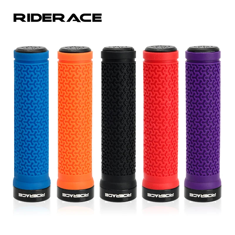 Bicycle Handlebar Cover Super Soft Texture Single-Sided Locking MTB Bike Grips Anti-Slip Durable Shock-Proof Rubber Cycling Part
