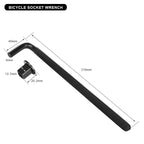 Bike Repair Tool Kits Cassette Sprocket Sleeve Bicycle Cassette Sprocket Removal Wrench Chain Whip Cycling 8Mm Allen Wrench
