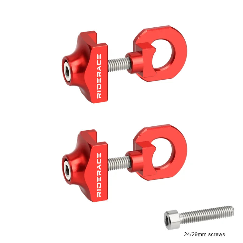 1/2Pcs Bicycle Chain Adjuster Tensioner Fastener Bike Chain Tensioner Pull Tight Screw Bolts For BMX Fixie Cycling Single Speed