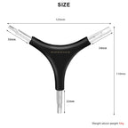 Bicycle 3 Way Hex Keys Wrench 4/5/6mm Y Shape Allen Key Triangle CR-V Steel Multifunctional Mountain Road Bike Repair Tool