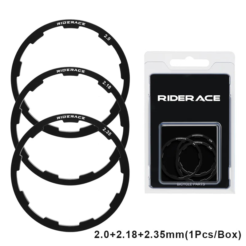 Bicycle Hub Washer MTB Road Bike Bottom Bracket Washer For Grooved Type Hub Flywheel Cassette Gasket 1/1.5/2/1.85/2.18/2.35mm