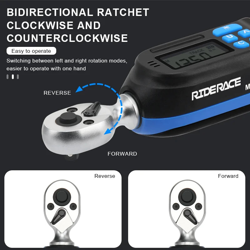 Professional Digital Torque Wrench Set 1/4" 1-20Nm Dual Direction Adjustable Portable Bike Allen Key Tool Screwdriver Hand Tools