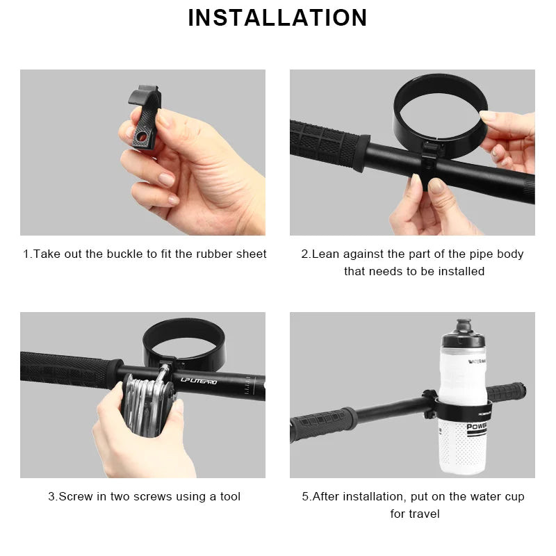 Bicycle Bottle Cup Holder Aluminum Alloy Mountain Road Bike Water Bottle Rack MTB Handlebar Coffee Drink Cup Mount Stand Bracket