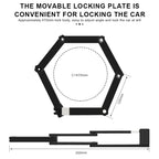 Portable Bicycle Lock Foldable High Security Anti-Theft Bike Chain Lock For Scooter Electric E-Bike Motorcycle MTB Accessories