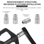 Bicycle Pedal Extend Bolt Stainless Steel Mountain Road Bike Pedal Extension Bolts 20mm Fit 9/16 Inch Threaded MTB Accessories