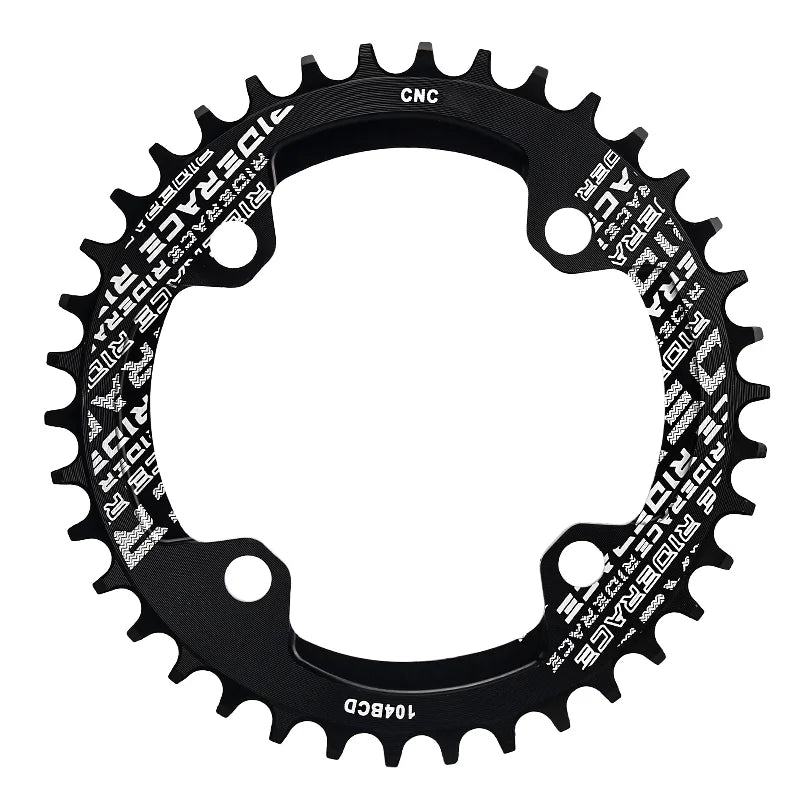 Bicycle Chainwheel 104BCD Round Shape Narrow Wide Mountain Bike Crankset Chainwheel Single Plate 32T/34T/36T/38T MTB Parts