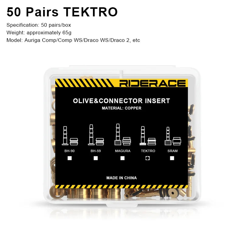 50 Set Bicycle Brake Olive Alloy Bike Hydraulic Disc Brake Needle Olive Connect Inserts For SHIMANO BH90 BH59 SRAM MAGURA TEKTRO