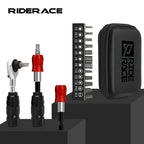 Ratchet Wrench Tool Set For Bicycle Multi-Function Tool Bike Allen Key Spanner Torque Ratchet Wrench 1/4 Inch T25 Screwdriver