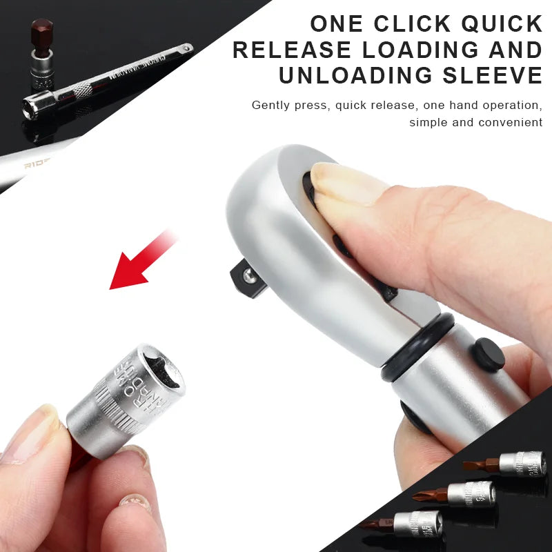 Bicycle Torque Wrench Set 15Pcs 1/4'' Drive 2-24Nm Double Scale Precise Ratchet Wrench Bike Allen Key Tool Socket Spanner Kit