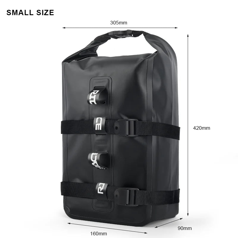 New Bicycle Fork Bag Waterproof Bike Front Fork Bag Aluminum Alloy Front Fork Shelf Portable Cycling Rear Seat Trunk Pannier