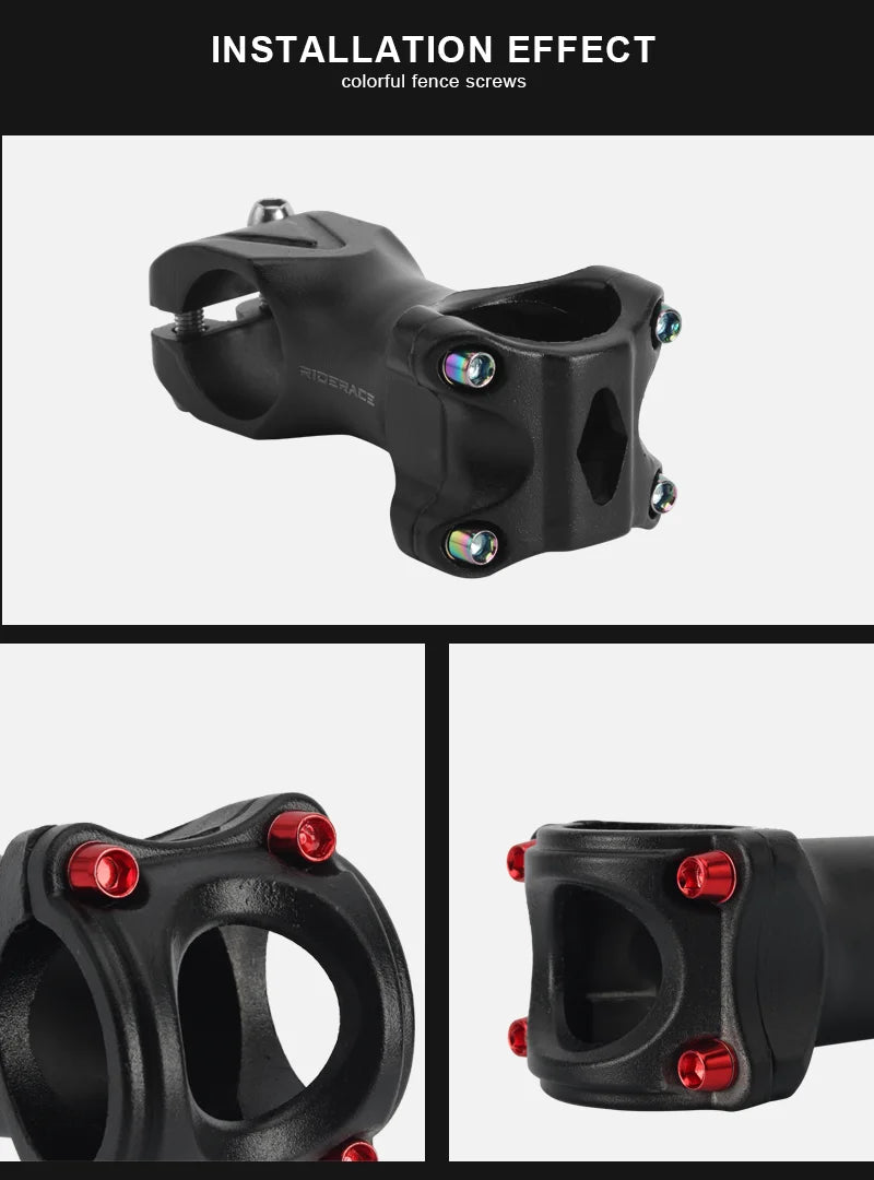 6Pcs Bicycle Handlebar Screws M5*18MM Alloy Steel Titanium-Plated Colorful Screws Mountain Bike Handle Bar Stem Riser Screw