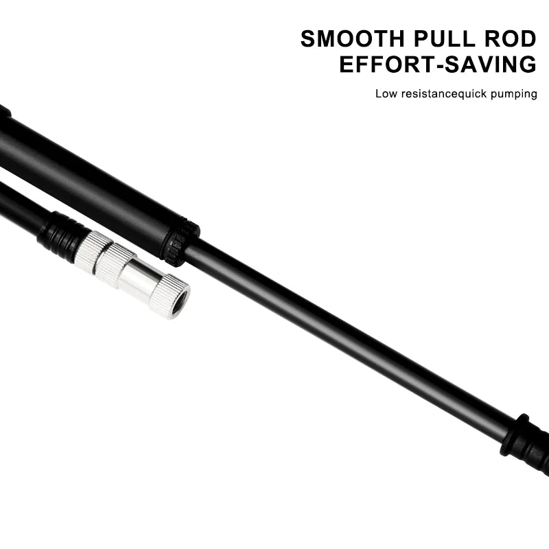 300PSI Bicycle Pump With Gauge Aluminium Alloy Bike Air Pump For Fork Rear Suspension Shock Absorber Fit Schrader Presta Valve