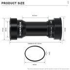 Bike Bottom Bracket Sealed Bearing 24mm BB86/92 Mountain Road Bicycle Bottom Bracket Pressfit Center Shaft Cycling Accessories