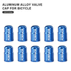 Bike Tire Valve Caps Waterproof Dustproof Aluminum Alloy Ultralight MTB Road Bicycle Tyre Gas Nozzle Cover For Av Schrader Valve