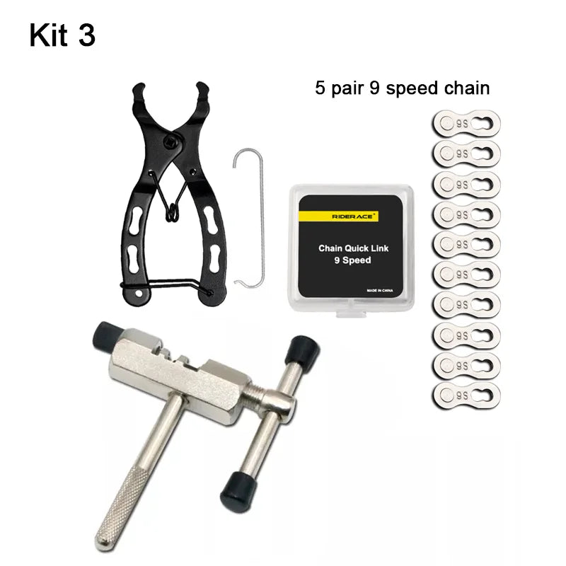 Bicycle Repair Tool Kits Mini Chain Link Pliers 6/7/8/9/10/11/12 Speed Magic Buckle Chain Breaker MTB Road Bike Accessories