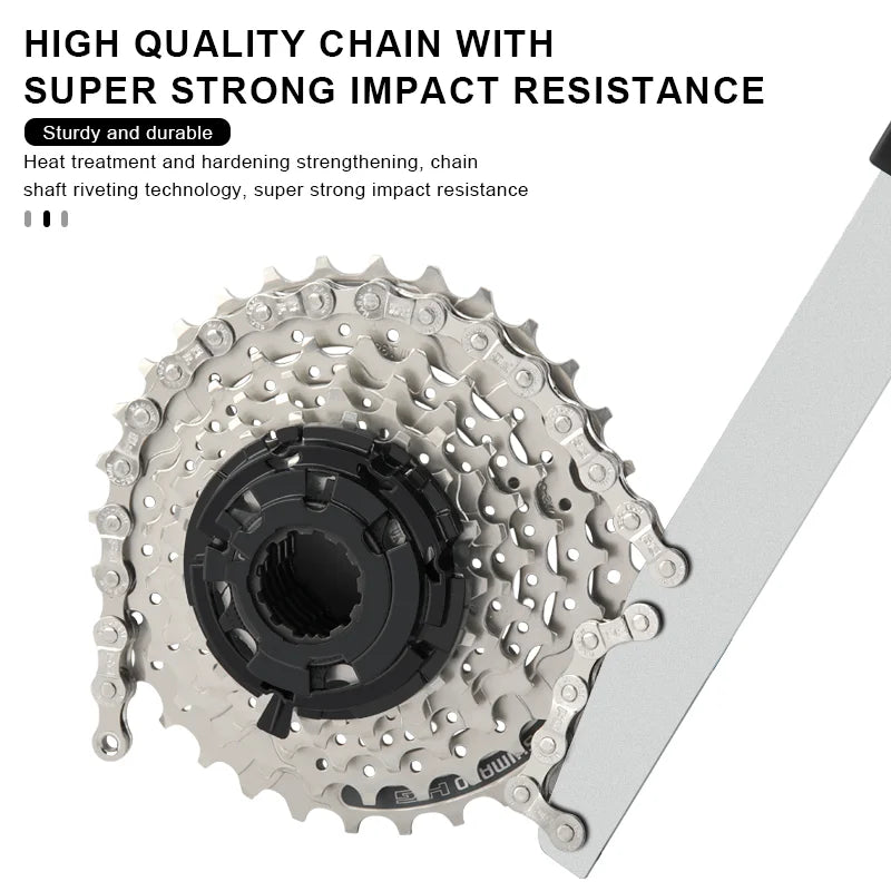 Bicycle Cassette Flywheel Removal Kit Road Bike Cassette Sleeve CR-V Steel Cycling Chain Whip Cassette Sprocket Remover Wrench