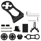 Bicycle Computer Camera Holder Cycling Handlebar Extension Mount MTB Road Bike Bracket For Garmin Bryton CATEYE GoPro