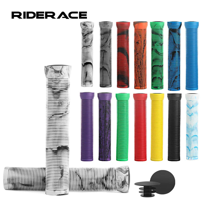 Rubber Bicycle Handlebar Grips Lengthening Soft Non-Slip Mountain Bike Handlebar Cover For 22.2mm Scooter BMX MTB Handle Bars