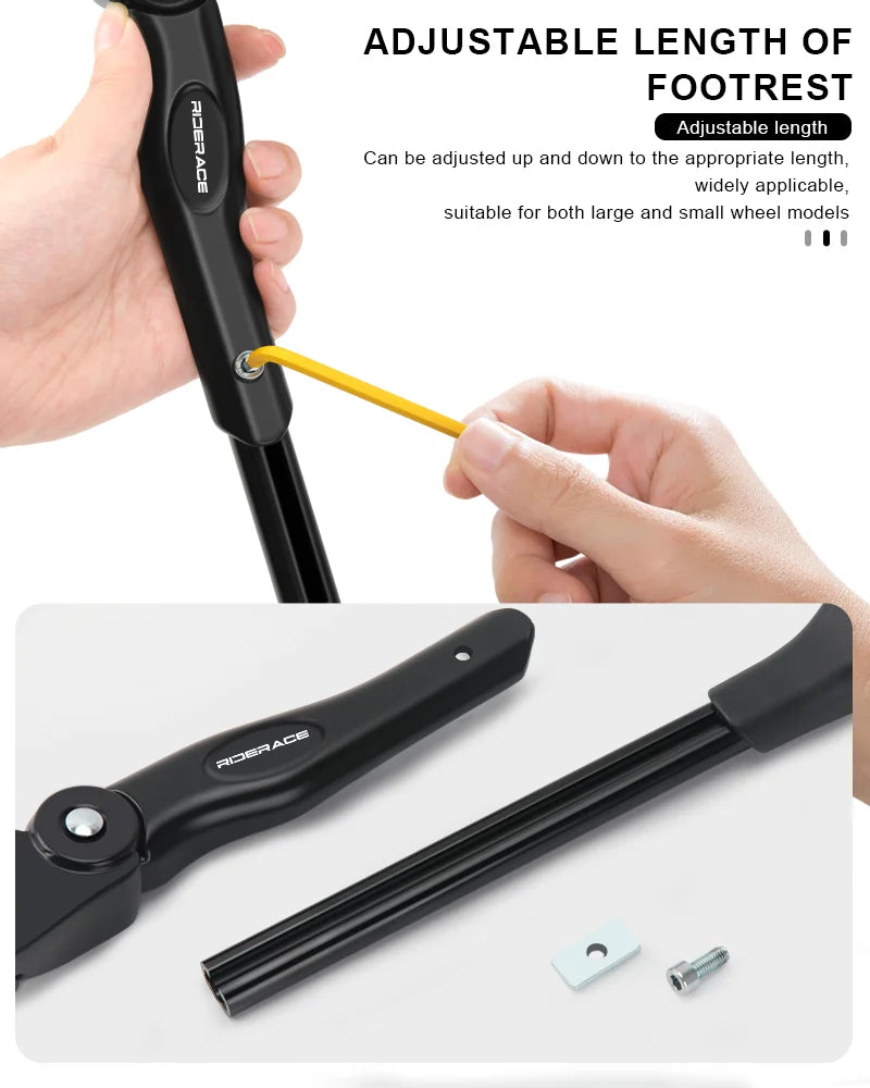 Bicycle Kickstand Aluminium Alloy Side Rear Kick Stand Adjustable Bike Parking Rack Support Solid Reliable Cycling Accessories