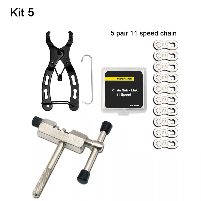 Bicycle Repair Tool Kits Mini Chain Link Pliers 6/7/8/9/10/11/12 Speed Magic Buckle Chain Breaker MTB Road Bike Accessories