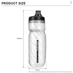 620ML Bike Water Bottle PP Dual Layer Insulated Thermal Cup Bicycle Bottle Portable Squeeze Drinking Outdoor Riding Sport Kettle