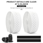 1 Pair Road Bike Handlebar Tape Shock Absorbing Ultralight Anti-Slip Wear-Resistant Strap Bicycle Handlebar Straps Comfortable