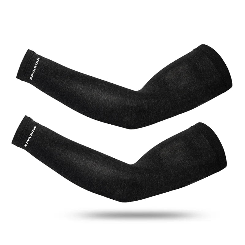 Arm Sleeve Ice Silk Quick Dry Breathable UV Protection Sports Wear Fitness Arm Sleeve Outdoor Arm Cool Sport Cycling Sleeves