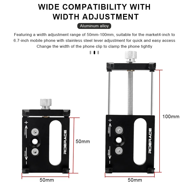 Bicycle Phone Holder 360° Rotatable Adjustable Mtb Bike Phone GPS Bracket Scooter Motorcycle Handlebar Mount Cell Phone Stand