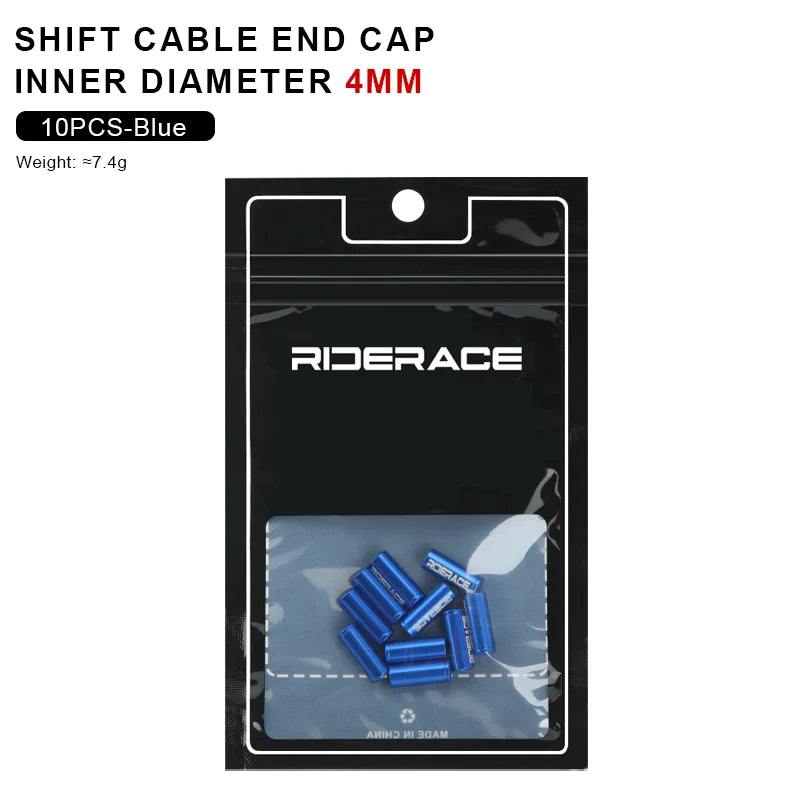 10Pcs/Lot Bicycle Derailleur Cable Housing End Cap Aluminum Alloy 4mm 5mm Bike Shift Brake Cable Ends Line Cap Wire Tube Plugs
