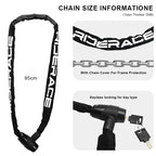 Bicycle Chain Lock Metal Anti-Theft Security Reinforced Mountain Road Bike Chain Lock With 2 Keys For Motorcycle Scooter Padlock
