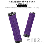 MTB Bike Handlebar Grips TPR Rubber Non-slip Comfortable Aluminum Alloy Lock On Bicycle Handlebar Cover Cycling Accessories